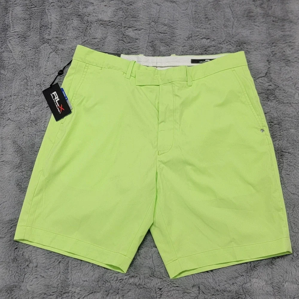 RLX Ralph Lauren Golf Shorts Mens 34 (Fits 35) New‎ England Prep Green Classic
